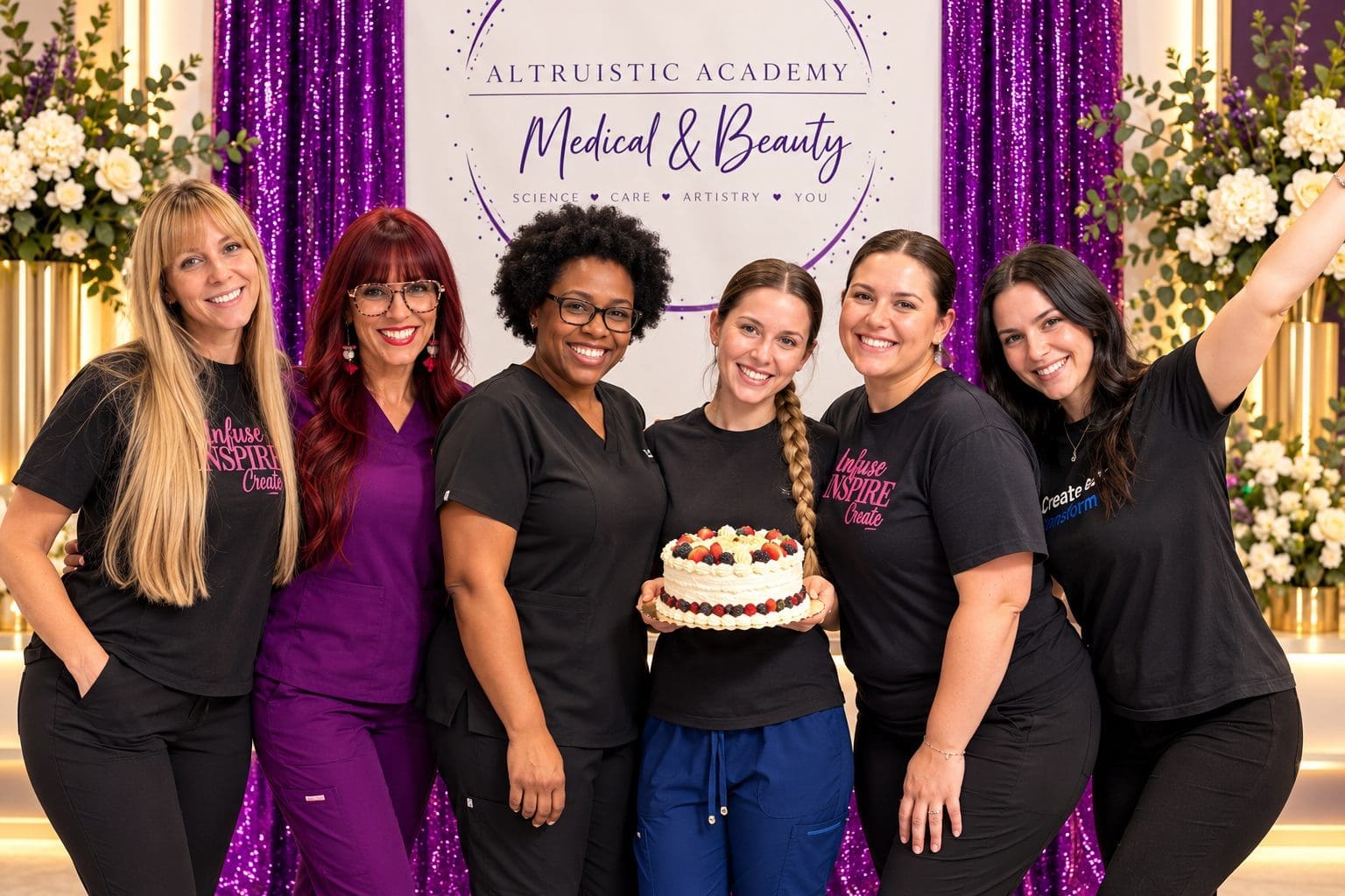 Altruistic Academy students and educators celebrating together